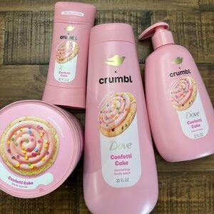 - Dove x Crumbl Confetti Cake Set Of 4 LIMITED EDITION 🥰